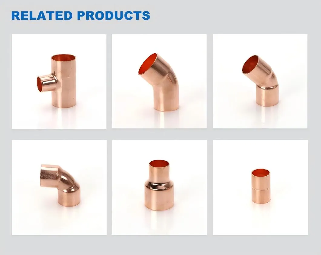 Pipe Fittings Solder Copper Fitting 90 Degree Welding Street Elbow Copper Press Fitting