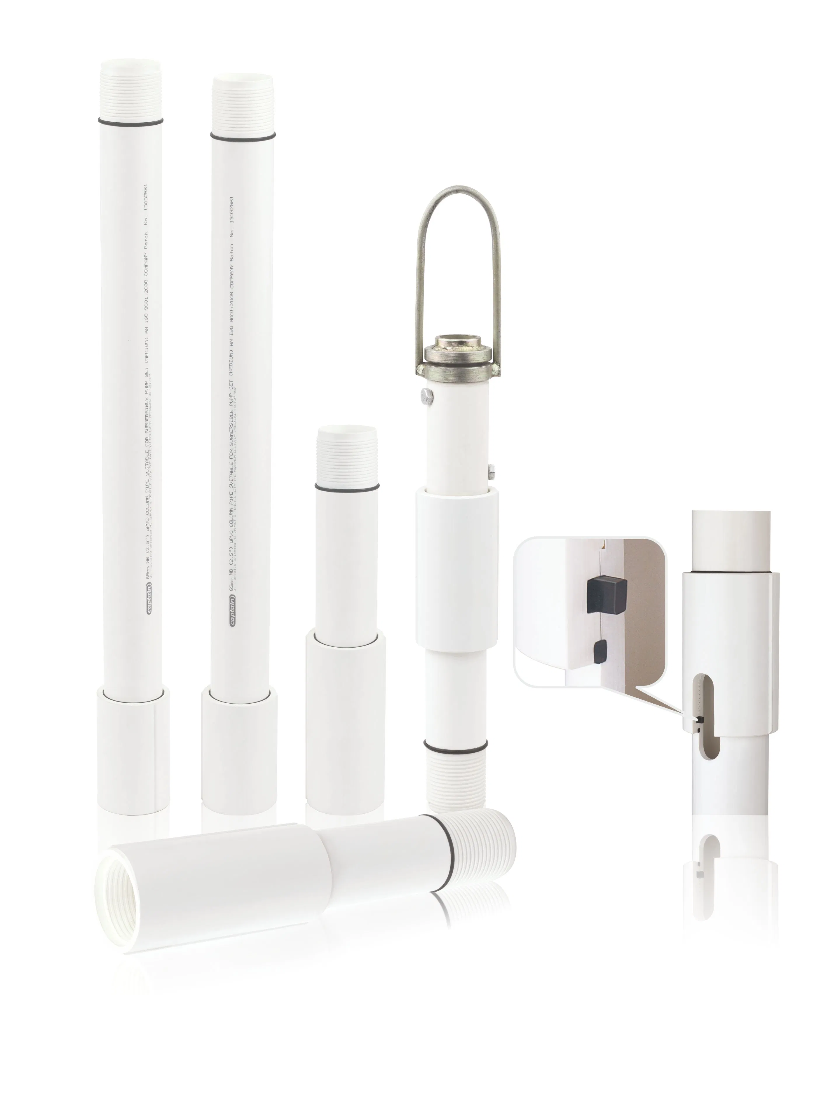 Pn20 UPVC Water &amp; Sewage Pipe DN630mm for Plumbing &amp; Industrial Systems with Socket Connection, White &amp; Grey, ISO 1452 Certified