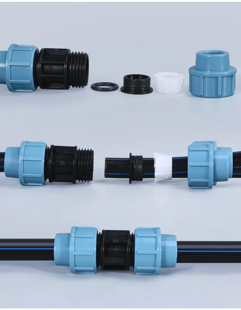Heavy-Duty 1" PE Pipe Lock Fittings for Farm and Industrial Applications