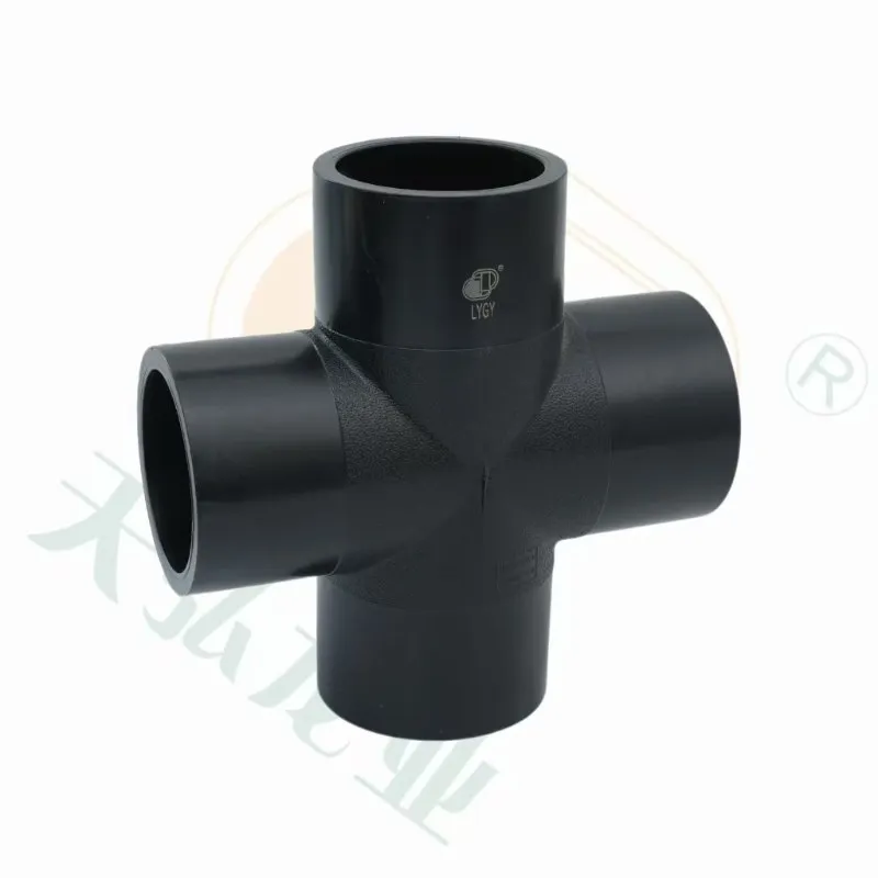High-Density PE100 Industrial Cross Fitting for HDPE Pipe Systems