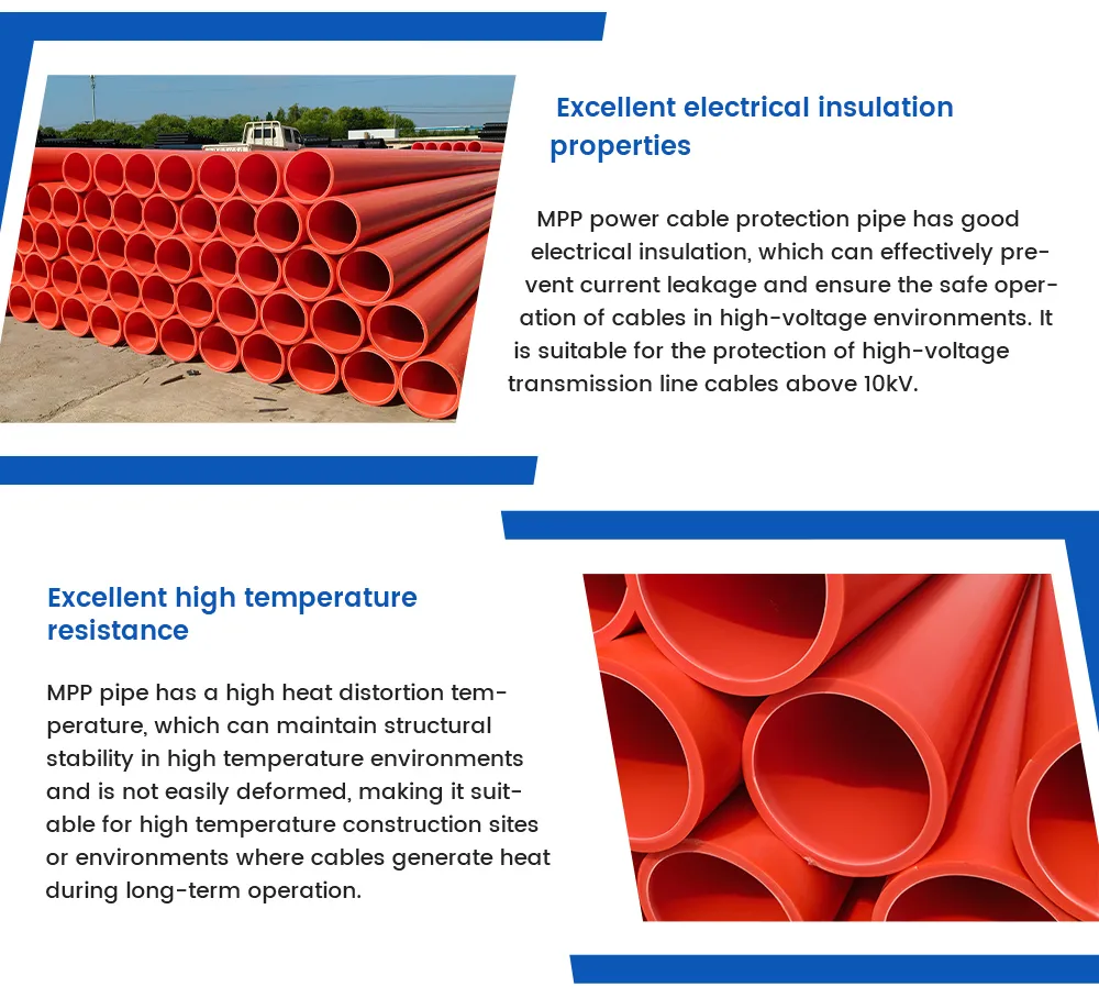 Mpp Cable Protection Pipe for Electric Cable
