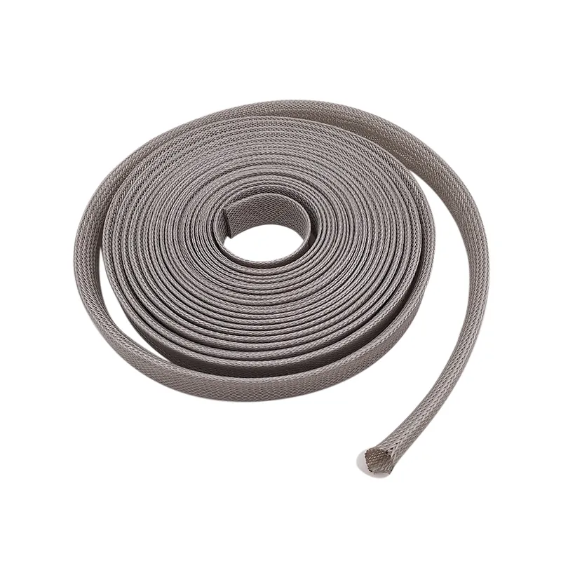 Grey Extensible Cable Marker Braided Sleeve