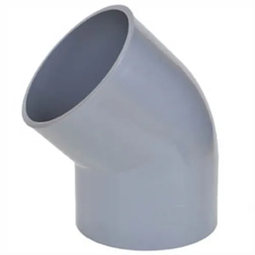 High Quality Plastic Pipe Fitting PVC 45 Degree Elbow and Fittings PVC 45 Deg Elbow Pipe Fitting UPV