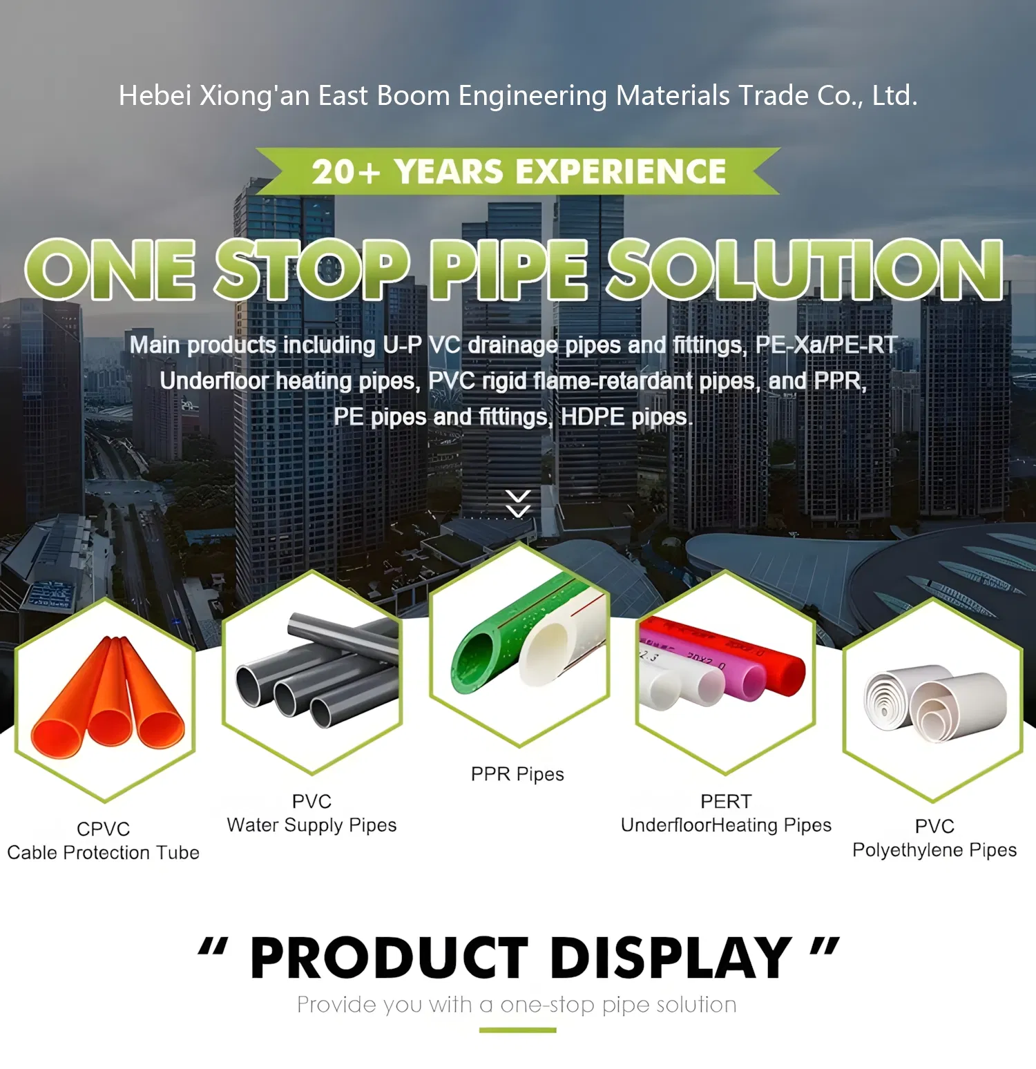 PVC Pipe UPVC (CPVC) Pipe White Grey Pipe for Water Supply