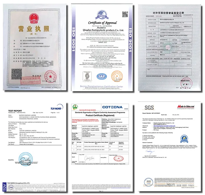 2-7.5 mm Thickness High Strength Fiber Braided Reinforced Irrigation Pipe