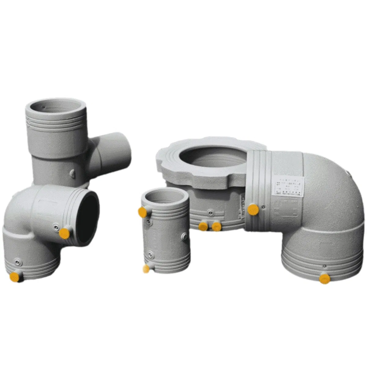 Heat Resistant Precision Tee Fitting PE-Rt II Electrofusion Pipe Fittings for Building Heating