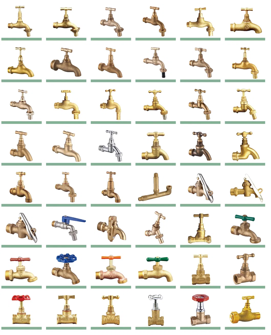 Ifan Plastic Brass Female Male Threaded Brass Bibcock Tap Ball Valve Fittings CPVC UPVC HDPE Pph Pex Push PPR PVC Pipe Fitting for Water Gas Irrigation
