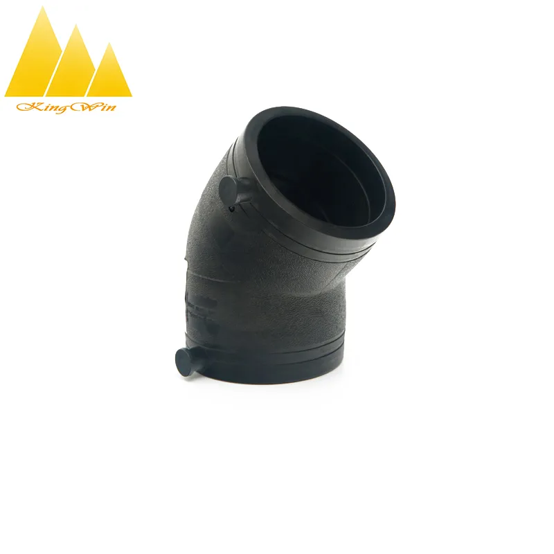 China Factory Sale High Quality Socket Type PE Equal Diameter 45 Degree Elbow HDPE Pipe Fittings