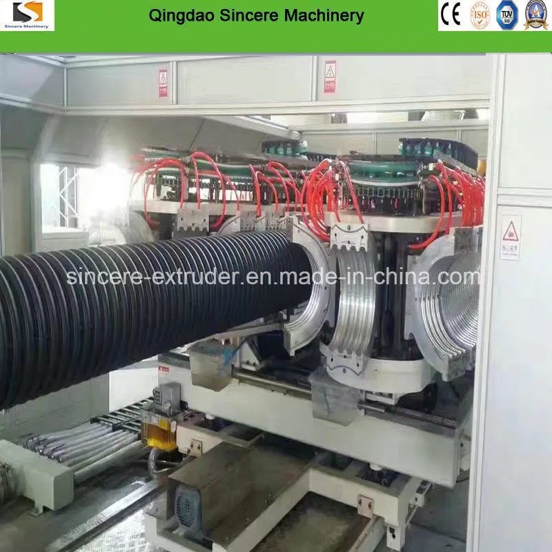 HDPE PP Double Walled Corrugated Water Drainage Pipe Production Line