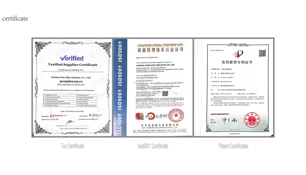 PVC Aluminum Foil Corrugated Pipe Municipal Infrastructure Pipeline