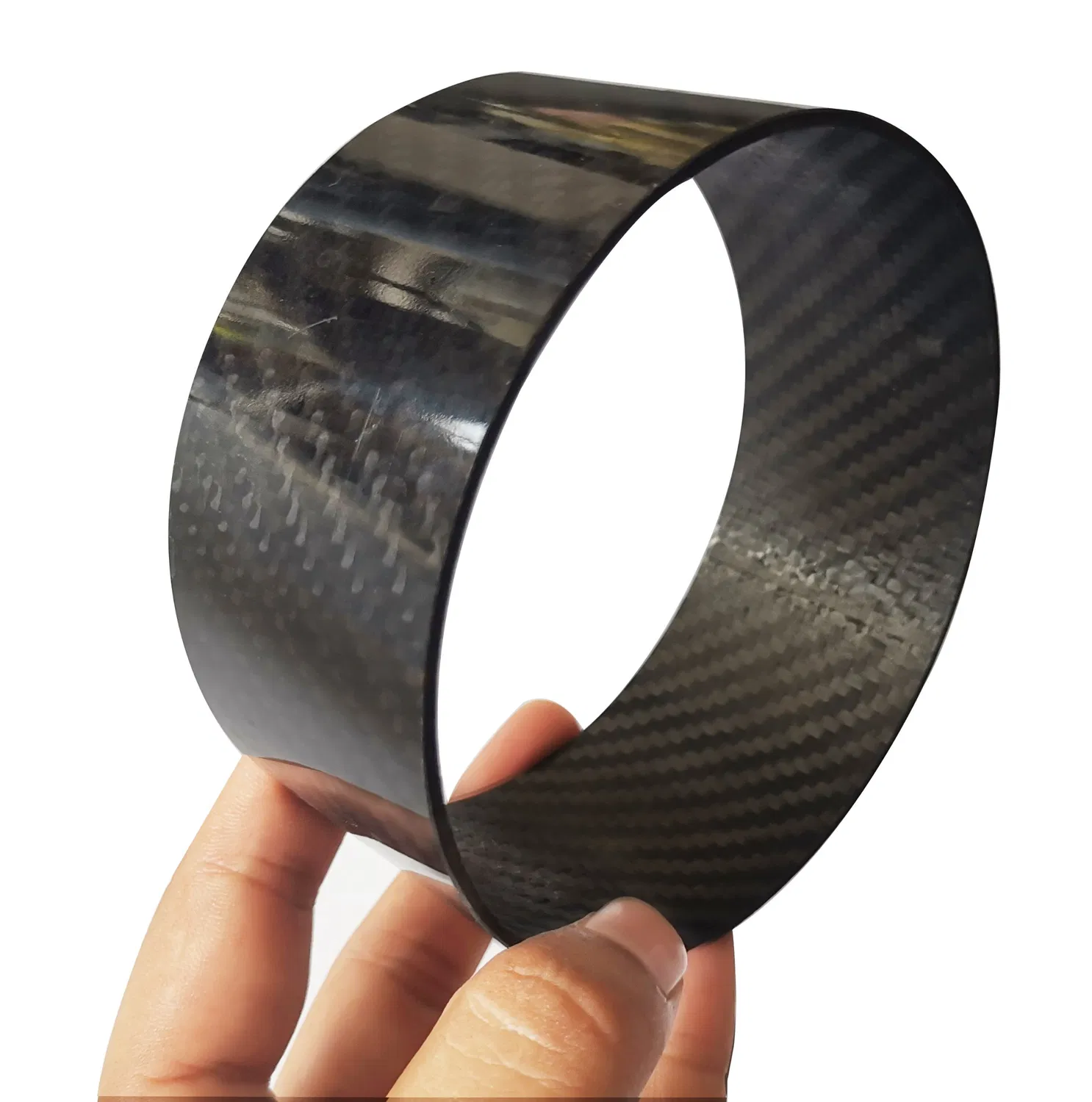 Carbon Fiber Thread Tube Roll Wrapped
