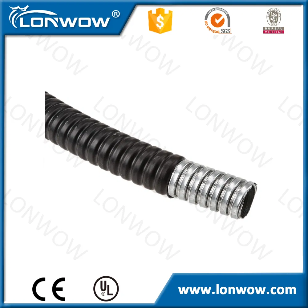 Waterproof PVC Coated Flexible Corrugated Electrical Conduit Pipes