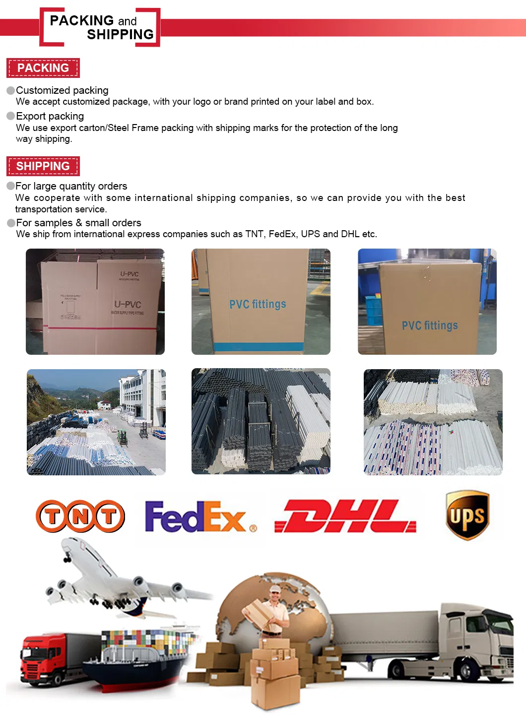 Promotional Pricing Custom Dimensions High-Density and Wear-Resistant PVC Pipe for Industrial Piping Systems