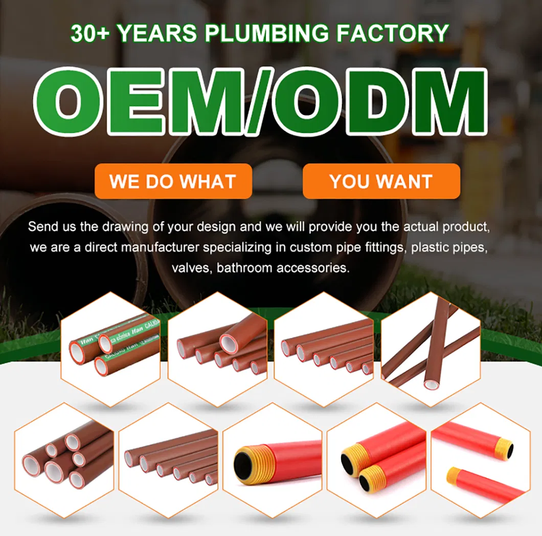 Ifan High Pressure 1/2'-2' Pph Pipe Hot Cold Water Supply Plumbing Plastic Pph Water Pipe