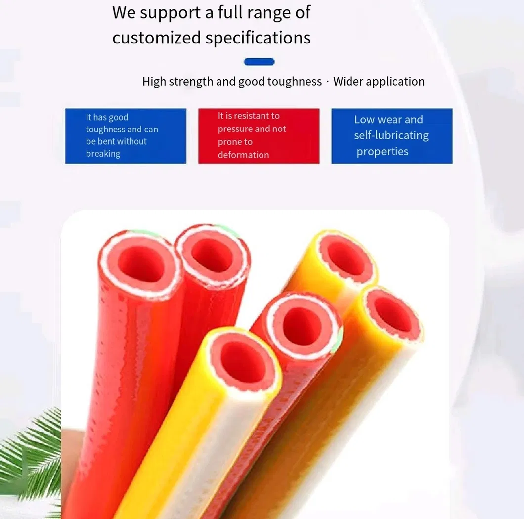 High Pressure Flexible Air Hose 8.5*14mm 200bar Agriculture Chemical Spraying Weaved PVC Spray Hose Pipe