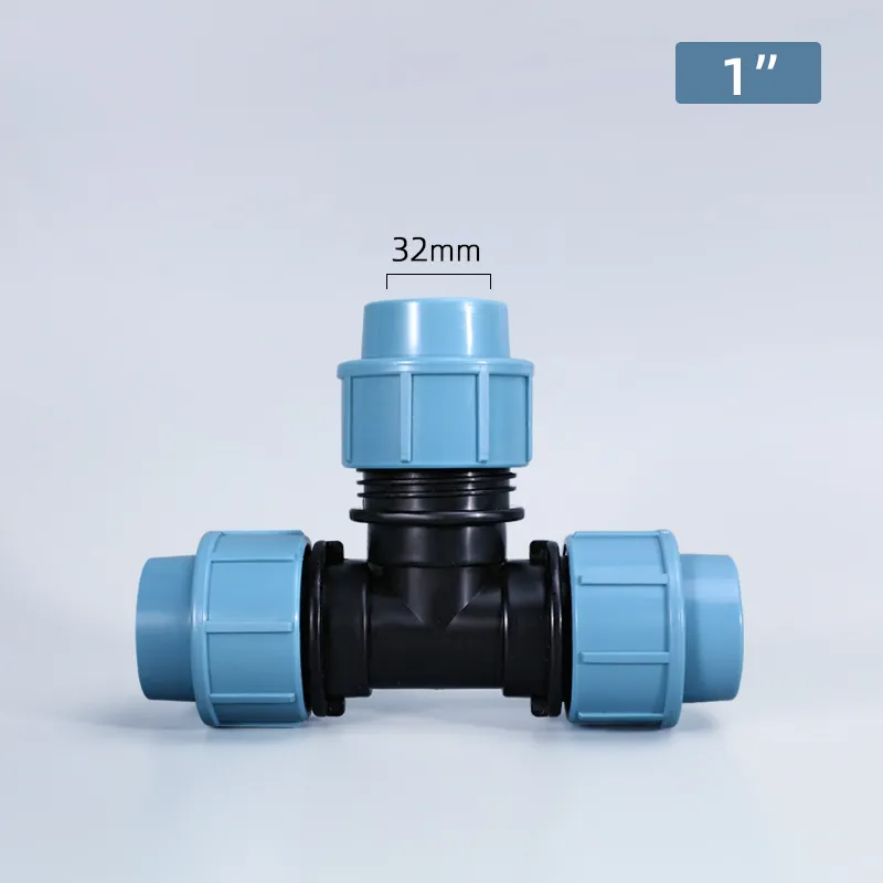 Heavy-Duty 1" PE Pipe Lock Fittings for Farm and Industrial Applications