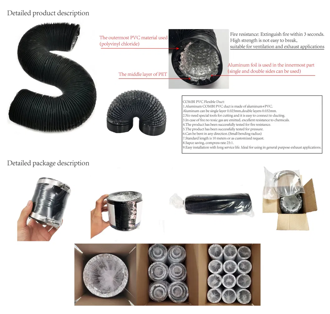 PVC Aluminum Foil Corrugated Pipe Municipal Infrastructure Pipeline