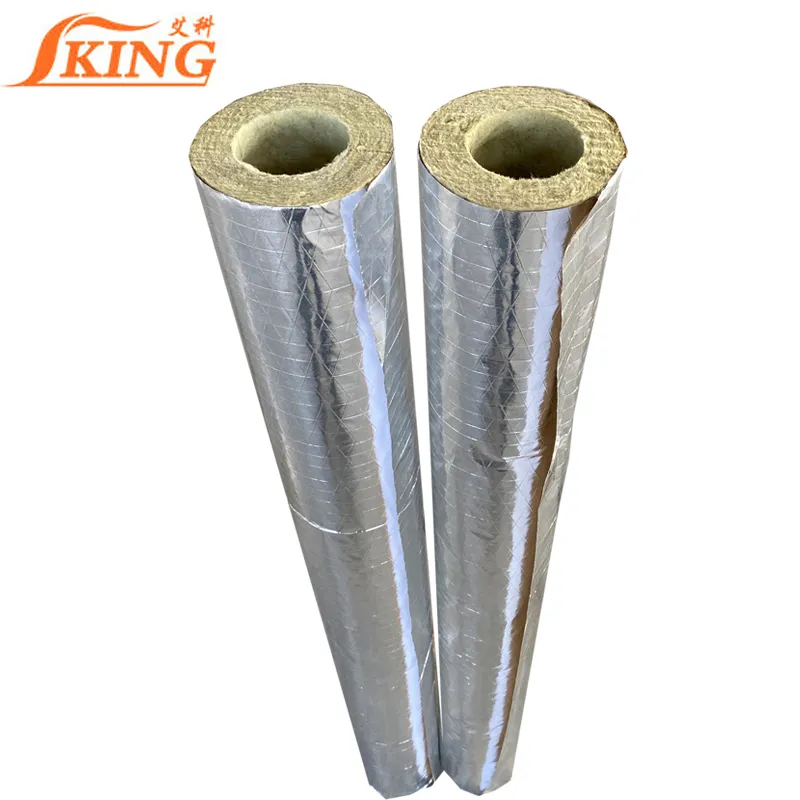 Isoking Industrial Fire Proof 1 Thick Mineral Fiber Pipe Insulation