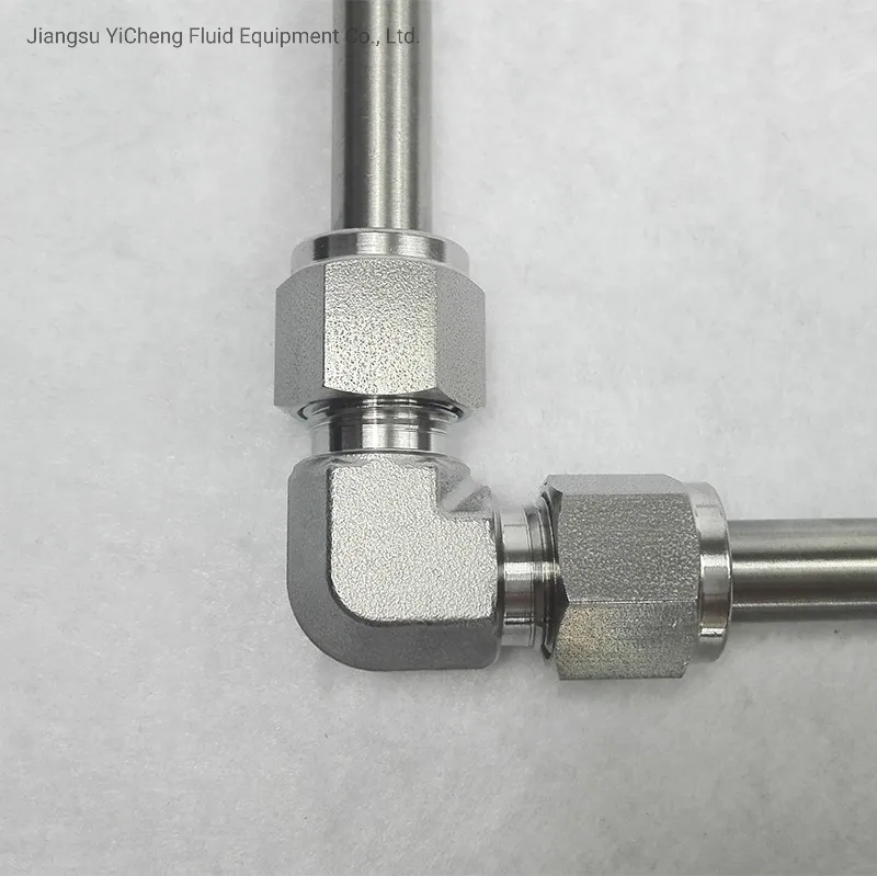 Hot Sale Swage-Lok 90 Degree Stainless Steel Tube Elbow Union Connector Tube Fittings for Hydra