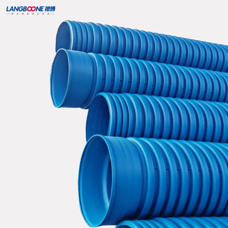 HDPE/PP/PVC Water Pipe Large Diameter Vertical Type Double-Wall Corrugated