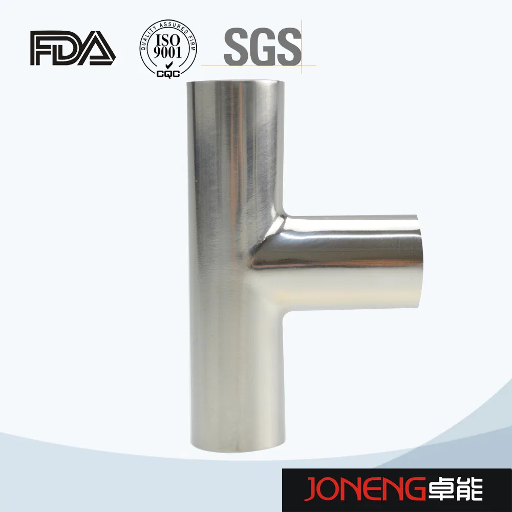Stainless Steel Food Grade Welded Equal Long Tee Polishing Pipe Fittings