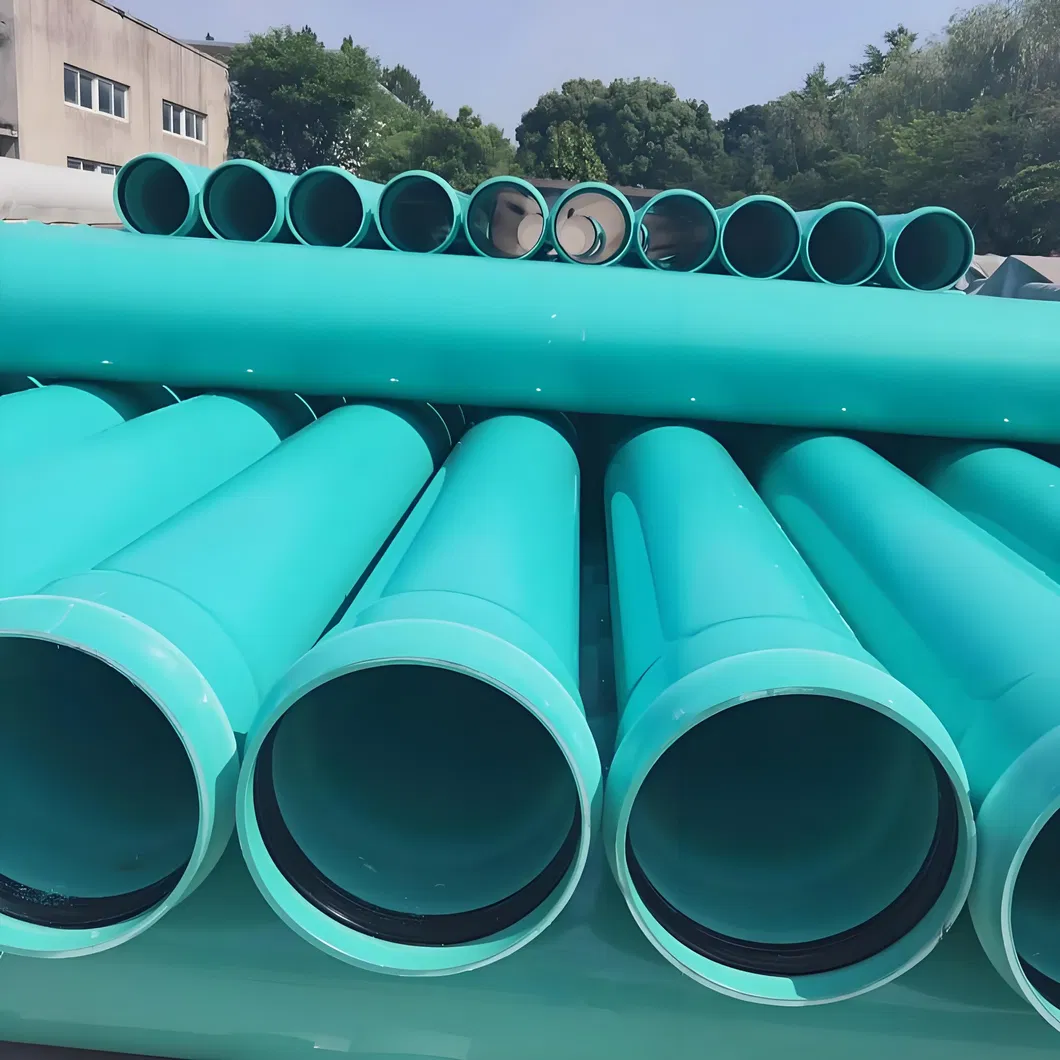 Blue Durable Lightweight PVC Water Well Scree Pipe for Efficient Sewage Systems