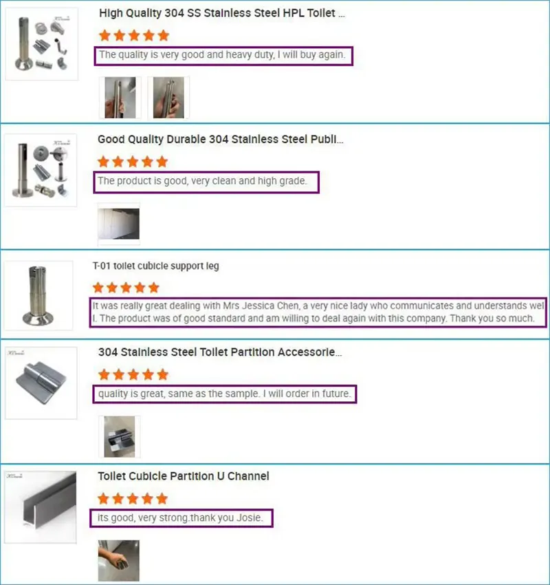 Kc-188 HPL Toilet Cubicle Partition Bathroom Nylon Hardware Accessories Fittings Pipe Connector