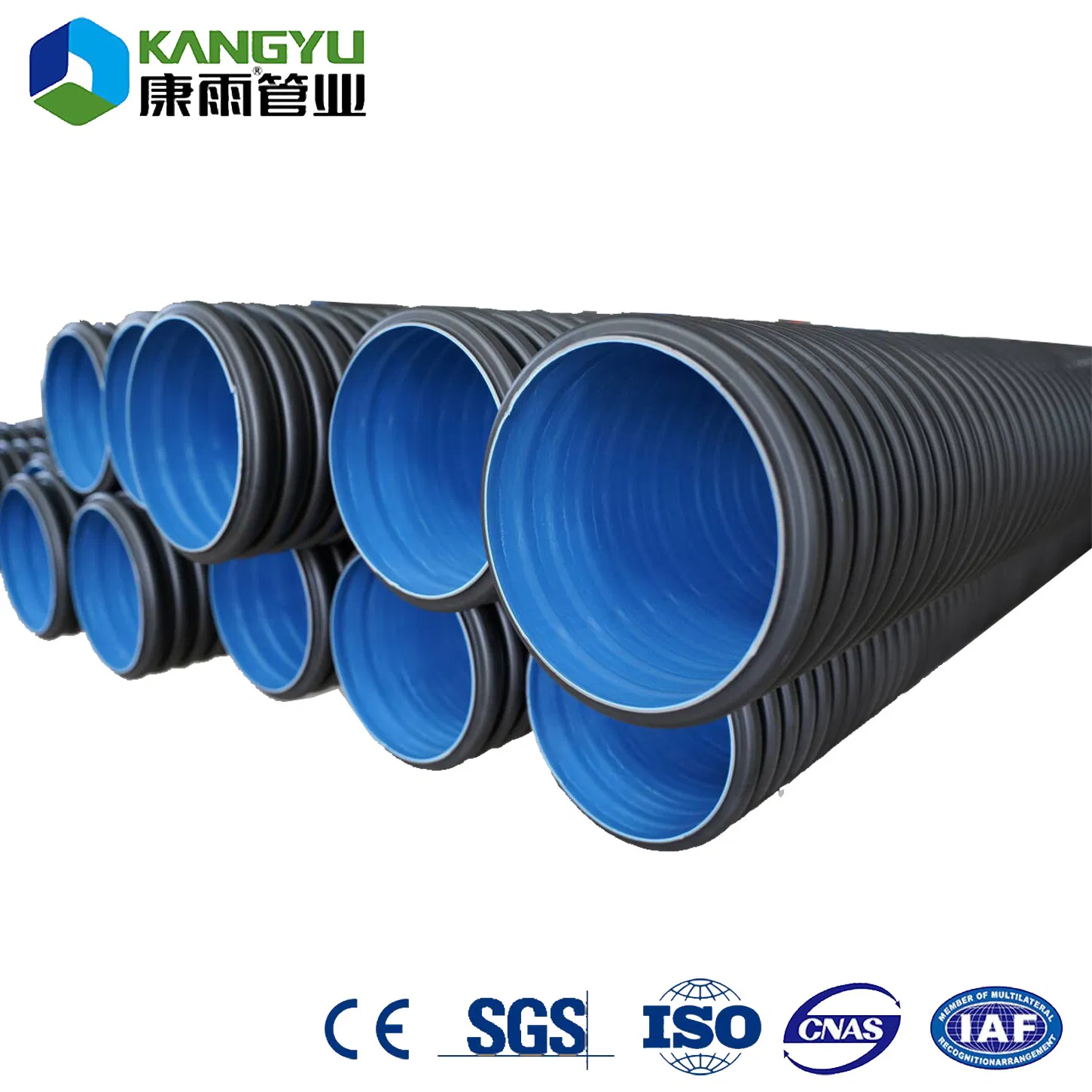 Cheap Price 200mm 30mm Small Diameter HDPE Underground Drainage Pipes Single Wall Corrugated Perfora