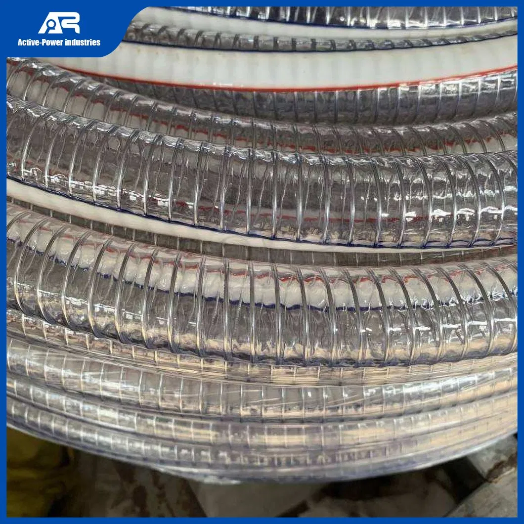 Tube Pipe Hose Manufacturers Food Grade PVC Steel Wire Reinforced Hose China Food Grade Heavy Duty P