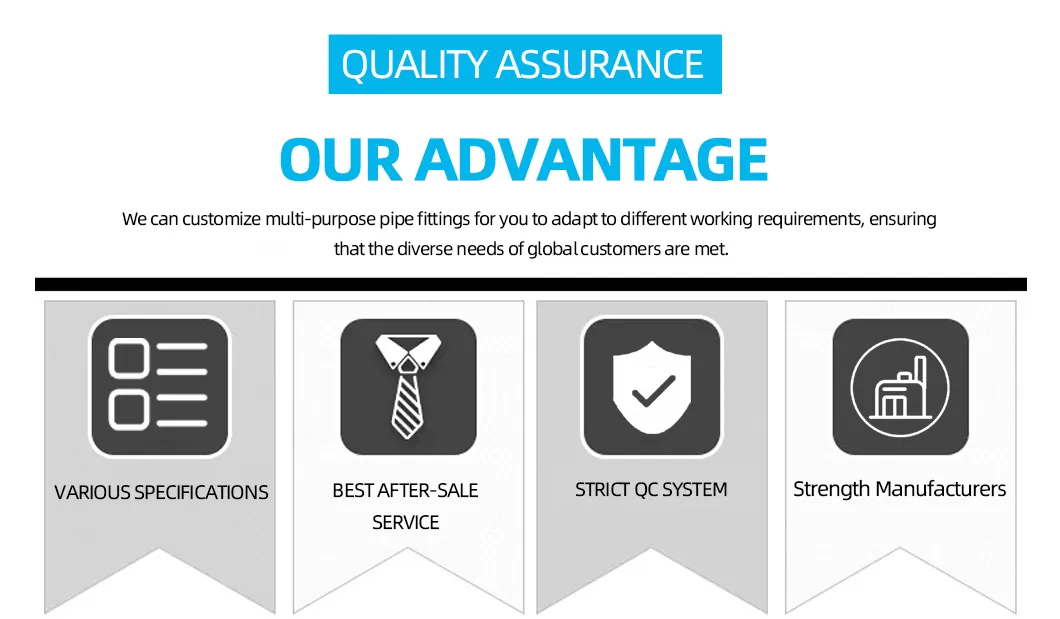 Office Building Long Lifespan PP Super Silent Pipeline System Stainless Steel Tube Pipe Fitting