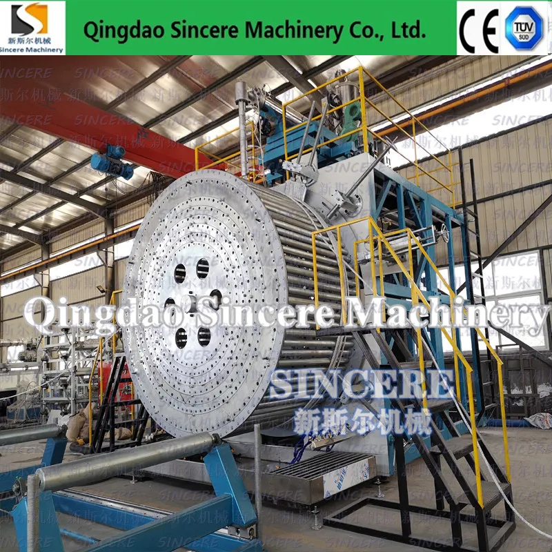 PE HDPE Large Diameter Hollow Wall Winding Pipe Production Line