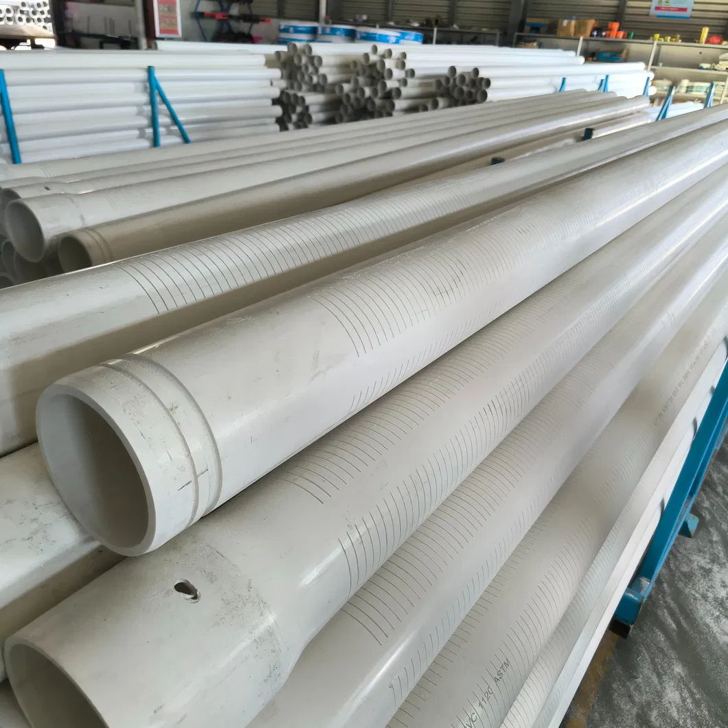 Made in China PVC Pipe American Standard PVC Water Supply Pipe PVC-U Drilling Pipe ASTM Tubes