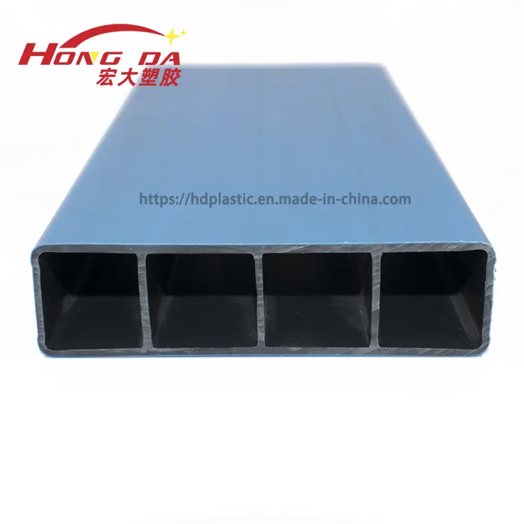 Flame-Retardant ABS Plastic Square Pipe for Customized Production