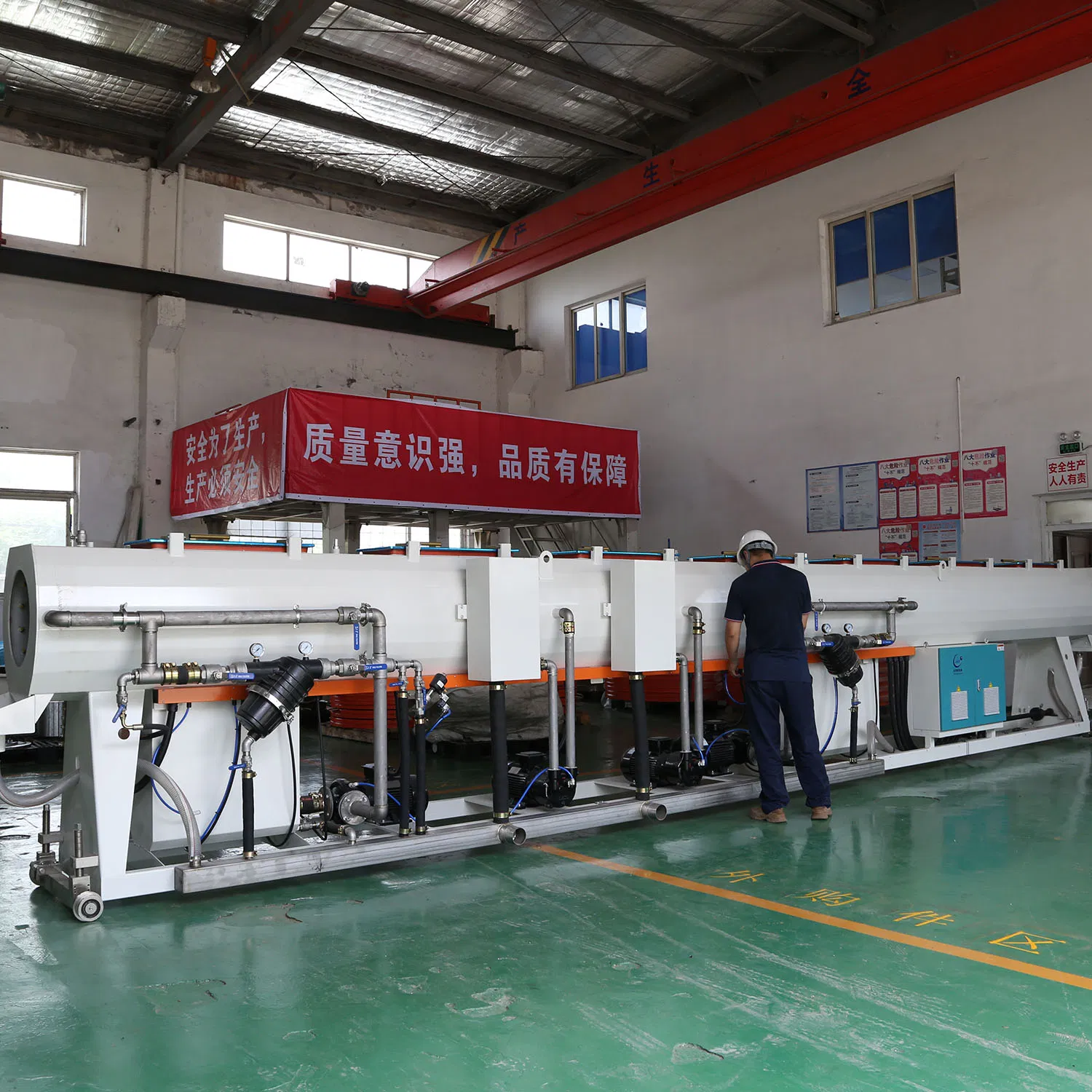 Plastic PVC PPR PE HDPE UPVC CPVC Opvc Water Gas Pipe Extruder Glass Fibre Reinforced Pipe Equipment