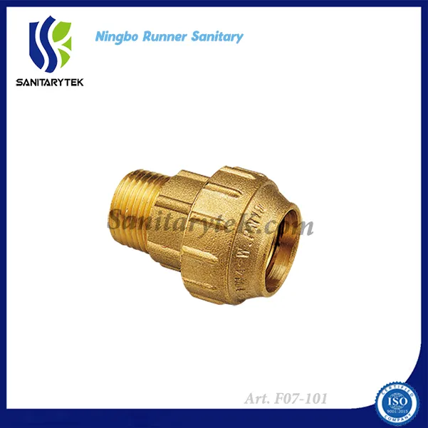 Brass Compression Fitting for PE Pipe Female Coupling