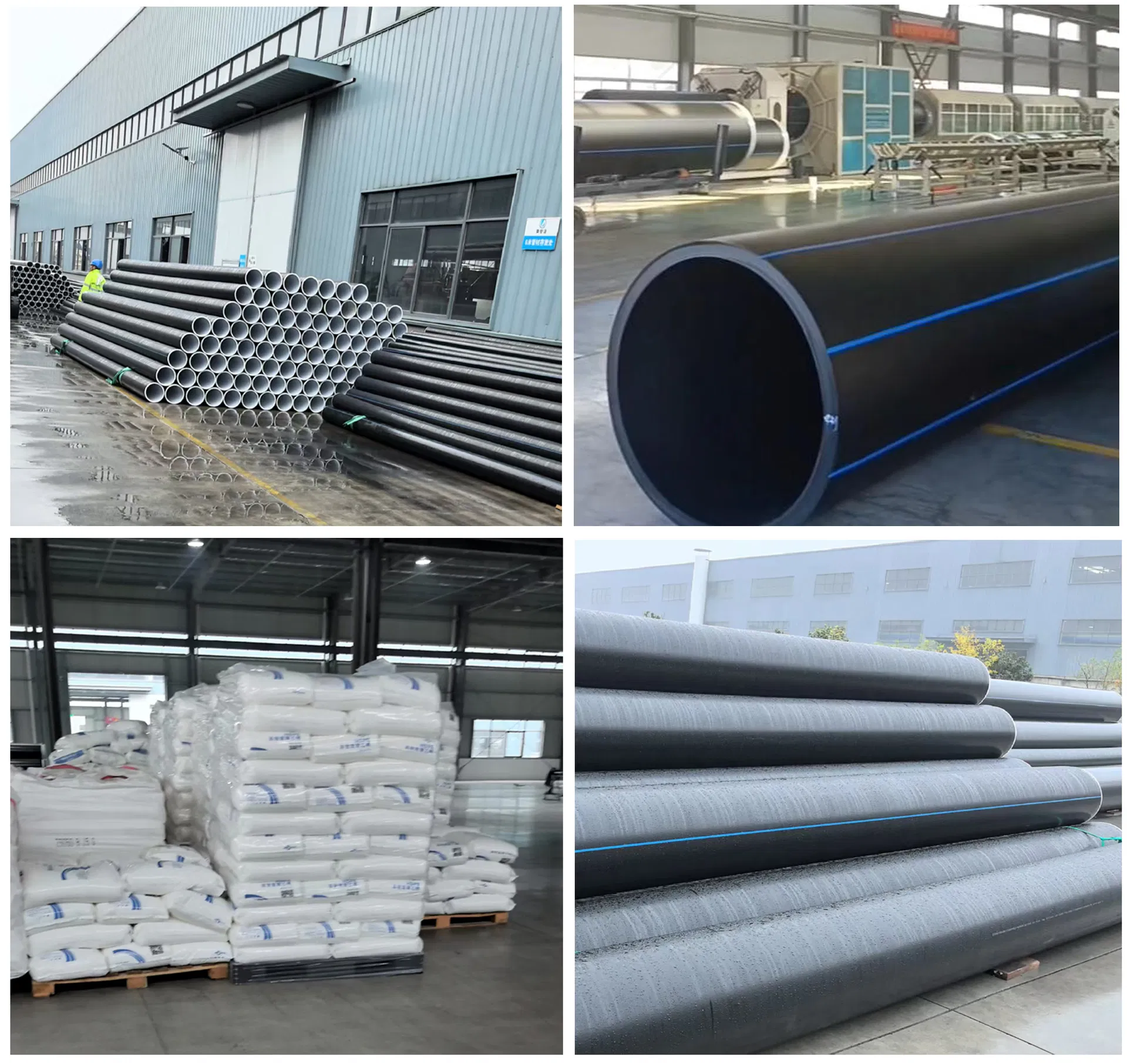 HDPE Drainage Pipe 1600mm Od - Heavy Duty Sn10 for Deep Burial (5m) , UV Stabilized Black