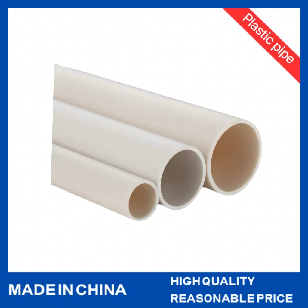 Custom Popular Style White Round Drain Pipe Supports Durable PVC Drain Tube