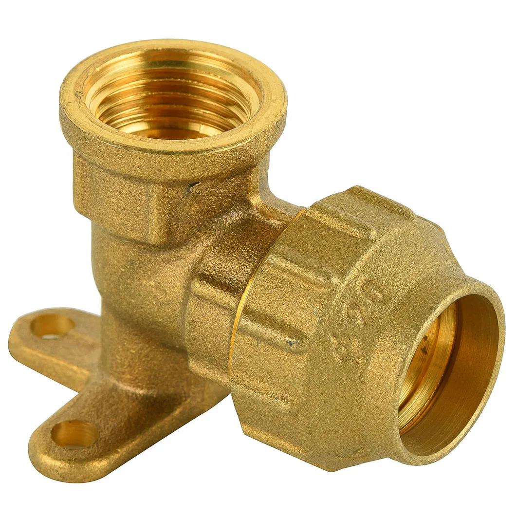Copper Brass Compression Fittings for PE Pipe Equal Tee