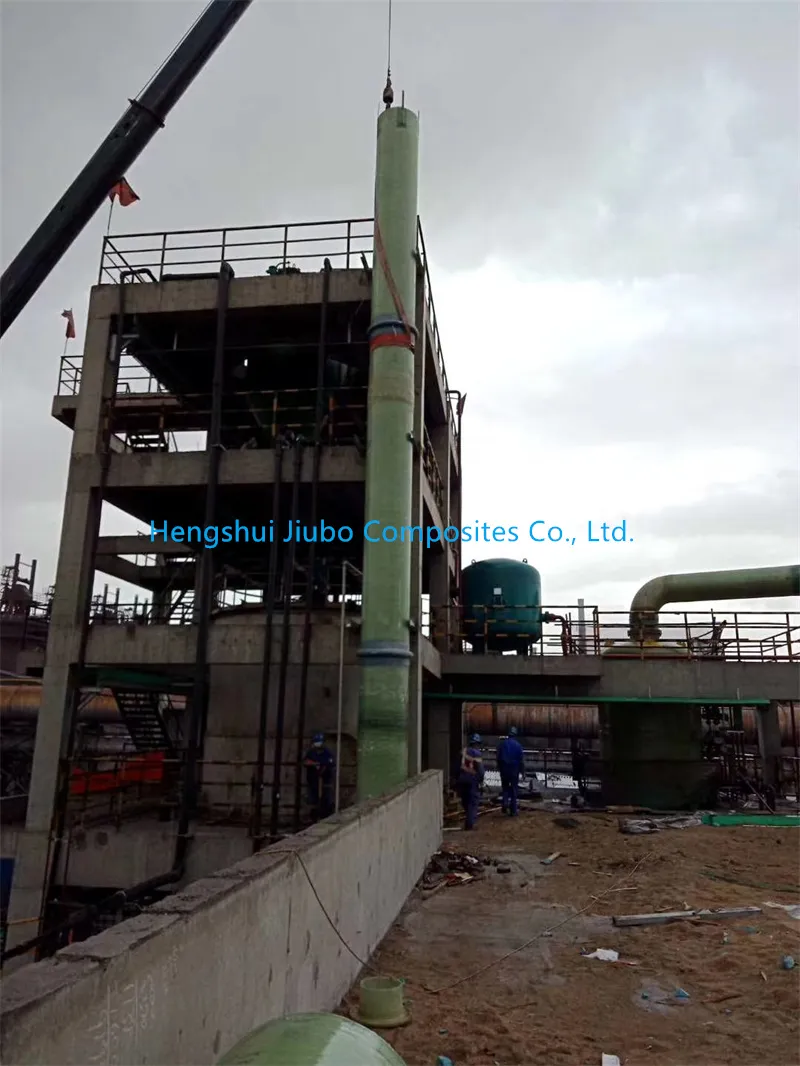 FRP Desulfurization Pipes Fgd Tubes for Coal-Fired Power Plant
