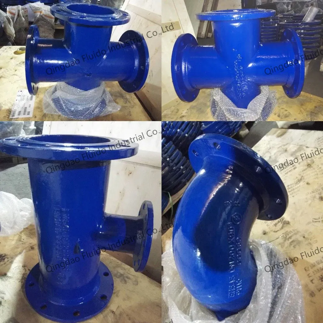 Customized ISO2531 En545 En598 Pn10 Pn16 Double Flange Socket Bend Reducer Socket Tee for PVC Fittin