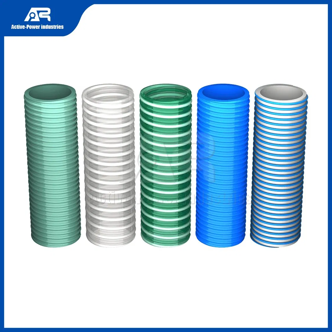 Active-Power Industries Rigid Suction Hose Distributor China a-Type Anti-Static PVC Transparent Stee