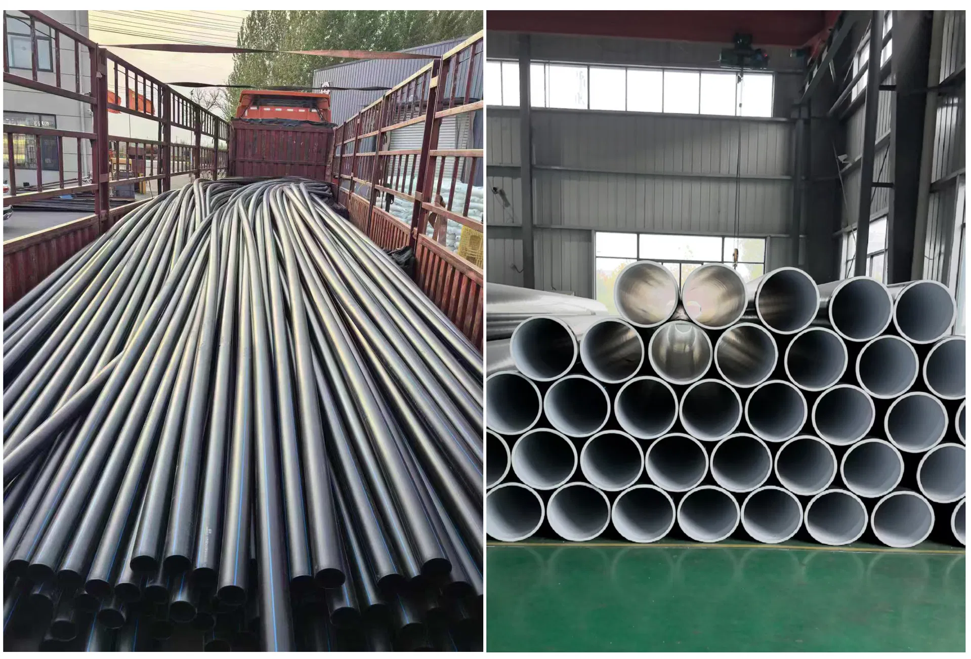 HDPE Drainage Pipe 1600mm Od - Heavy Duty Sn10 for Deep Burial (5m) , UV Stabilized Black