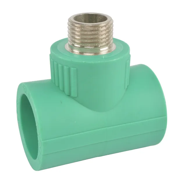 Bsp Thread PPR Pipe Connection Male Tee Plastic Pipe PPR Fittings