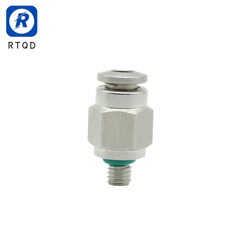 Stainless Steel Pneumatic Quick Connector Push-in Swivel Male Elbow Fitting with O Ring G1/4'' X 10mm Pipe Od