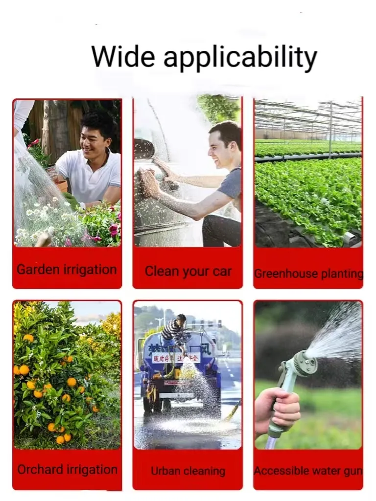 High Pressure Flexible Air Hose 8.5*14mm 200bar Agriculture Chemical Spraying Weaved PVC Spray Hose Pipe