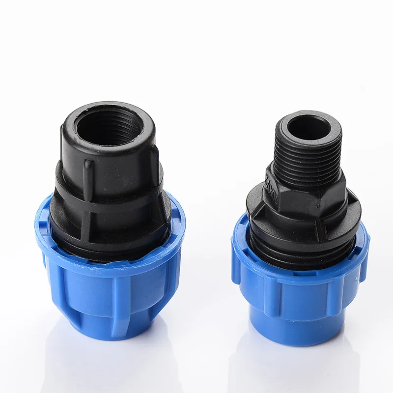 Fosite PE Pipe Fitting Black Color HDPE Male and Female Tee HDPE Pipe Fitting
