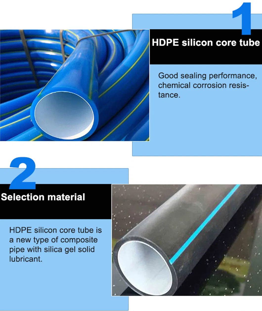 HDPE Silicone Core Tube for Communication Cable