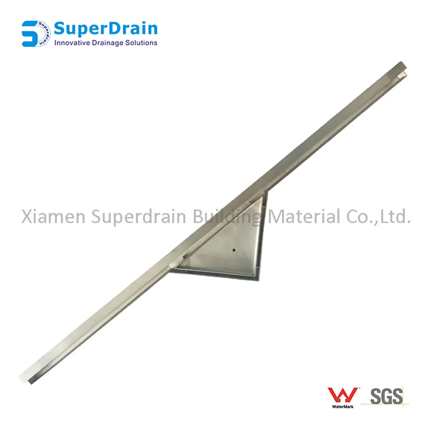 China Supplier Square Tile Inssert Stainless Steel Straight Drain Core Floor Drain