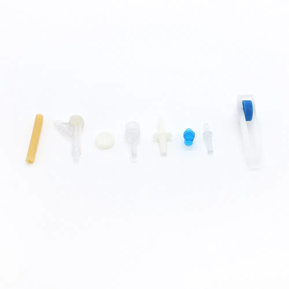 Disposable Medical PVC PP Transparent Tubing 1.5m for Adults IV Infusion Set with Air Inlet