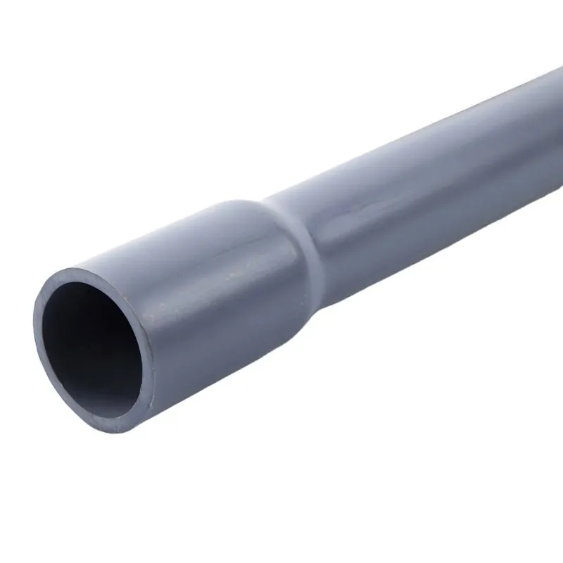 Sch40 Rigid Electrical Tube PVC Conduit Plastic Pipe Bell End